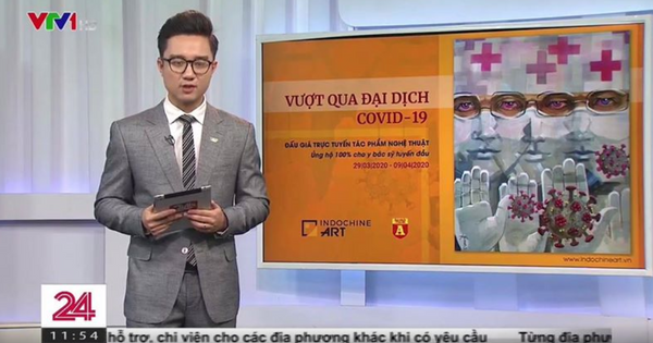 VTV24 - phóng sự chương trình đấu giá tác phẩm nghệ thuật "Vượt qua đại dịch Covid 19"