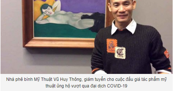 Báo Công an nhân dân đưa tin chương trình đấu giá "Vượt qua đại dịch Covid 19" 