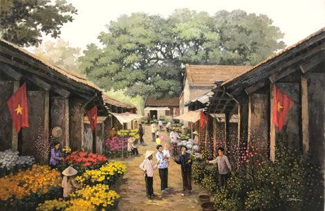 Chợ hoa ngày tết